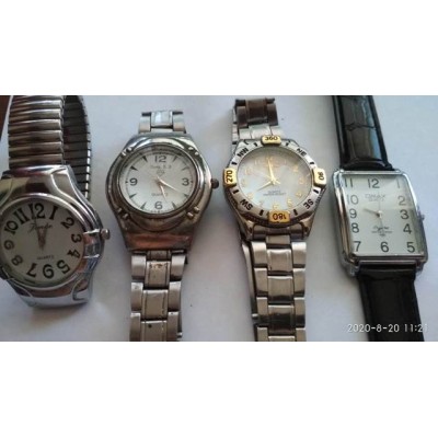 Наручные часы все кварц, 4 шт, Hong.S.D., Seiko, OMAX, Lunye