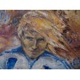 Картина футболиста Динамо-Киев, 60х80, Андрей Гусин. Контрорль мяча  Холст, масло, художник Ольга Коваль, 2013г  