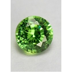 Демантоид, цвет-зеленый, форма-круг, искусственно-выращенный, вес-1,656ct, Дк-00017